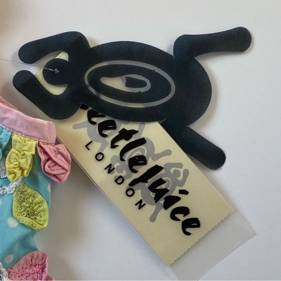 Beetlejuice Dress Size 12 Months New NWT Boutique boho handkerchief Baby girls - Picture 13 of 16